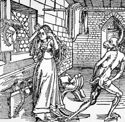 Der Teufel und die Kokette, Kopie einer Illustration aus 